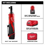 M12™ Cordless 3 / 8" Lithium-Ion Ratchet Kit