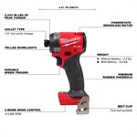 M18 FUEL 18 Volt Lithium-Ion Brushless Cordless 1 / 4 in. Hex Impact Driver - Tool Only