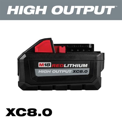 M18 18 Volt Lithium-Ion Cordless REDLITHIUM HIGH OUTPUT XC8.0 Battery