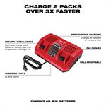 M18 18 Volt Dual Bay Simultaneous Rapid Charger