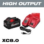 M18 18 Volt Lithium-Ion Cordless REDLITHIUM HIGH OUTPUT XC8.0 Starter Kit