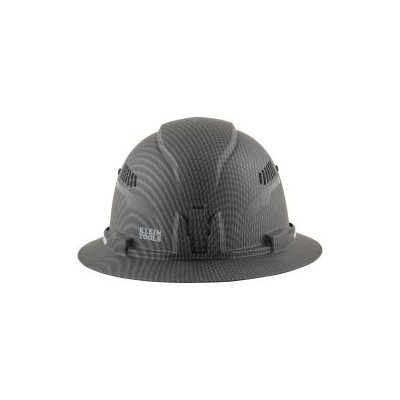 Hard Hat, Premium KARBN Pattern, Vented Full Brim, Class C, Lamp