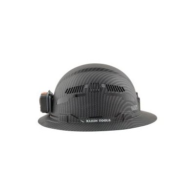 Hard Hat, Premium KARBN Pattern, Vented Full Brim, Class C, Lamp